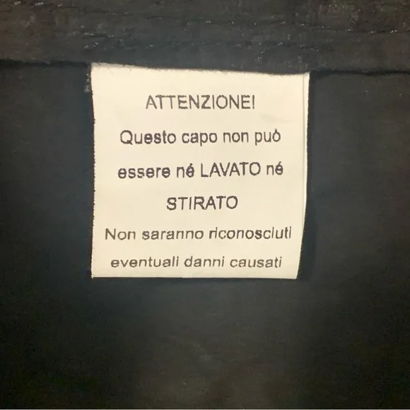 Hysideis | Genuine Italian Leather Black Crocodile Pattern Jacket | EU 44 - Picture 6 of 10